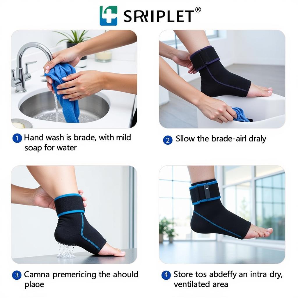 Chăm sóc ankle brace thể dục