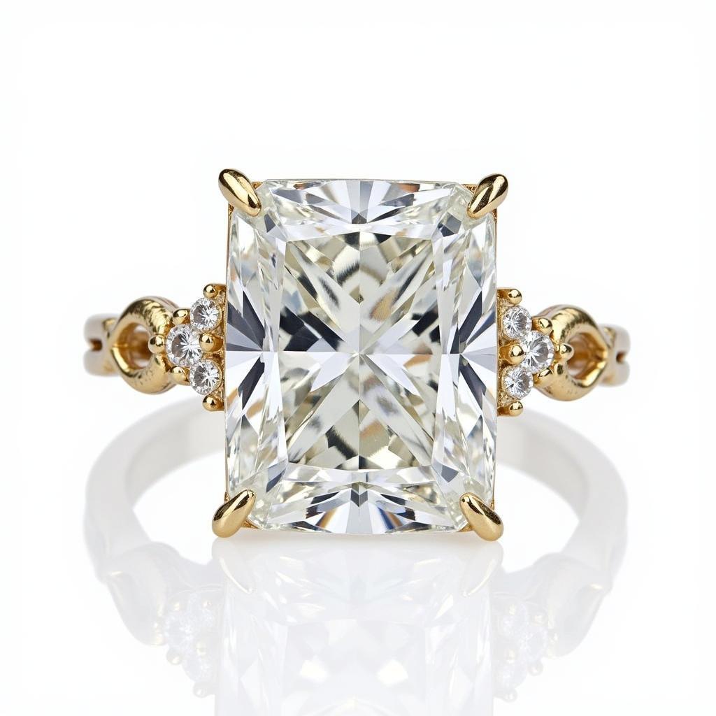 Chi tiết nhẫn kim cương 44 carat