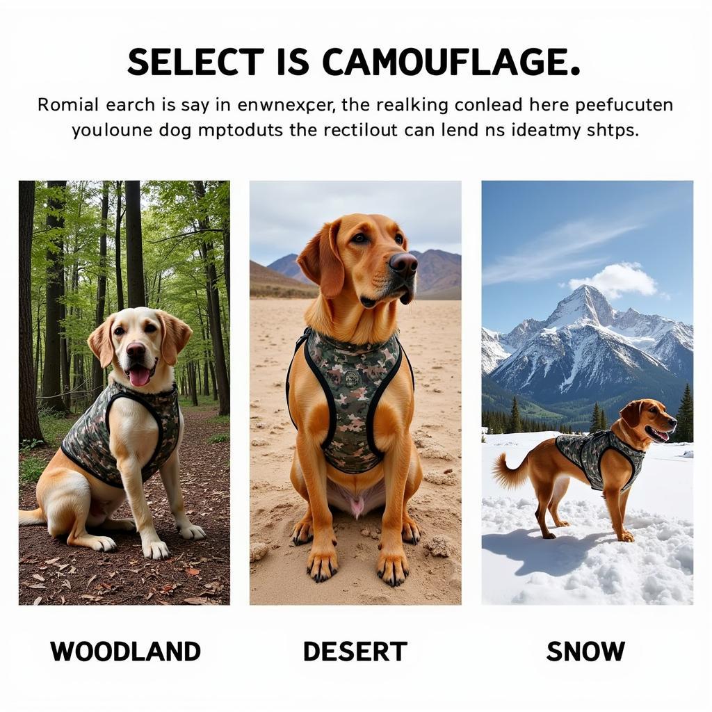 Choosing a vest for a service dog based on the environment