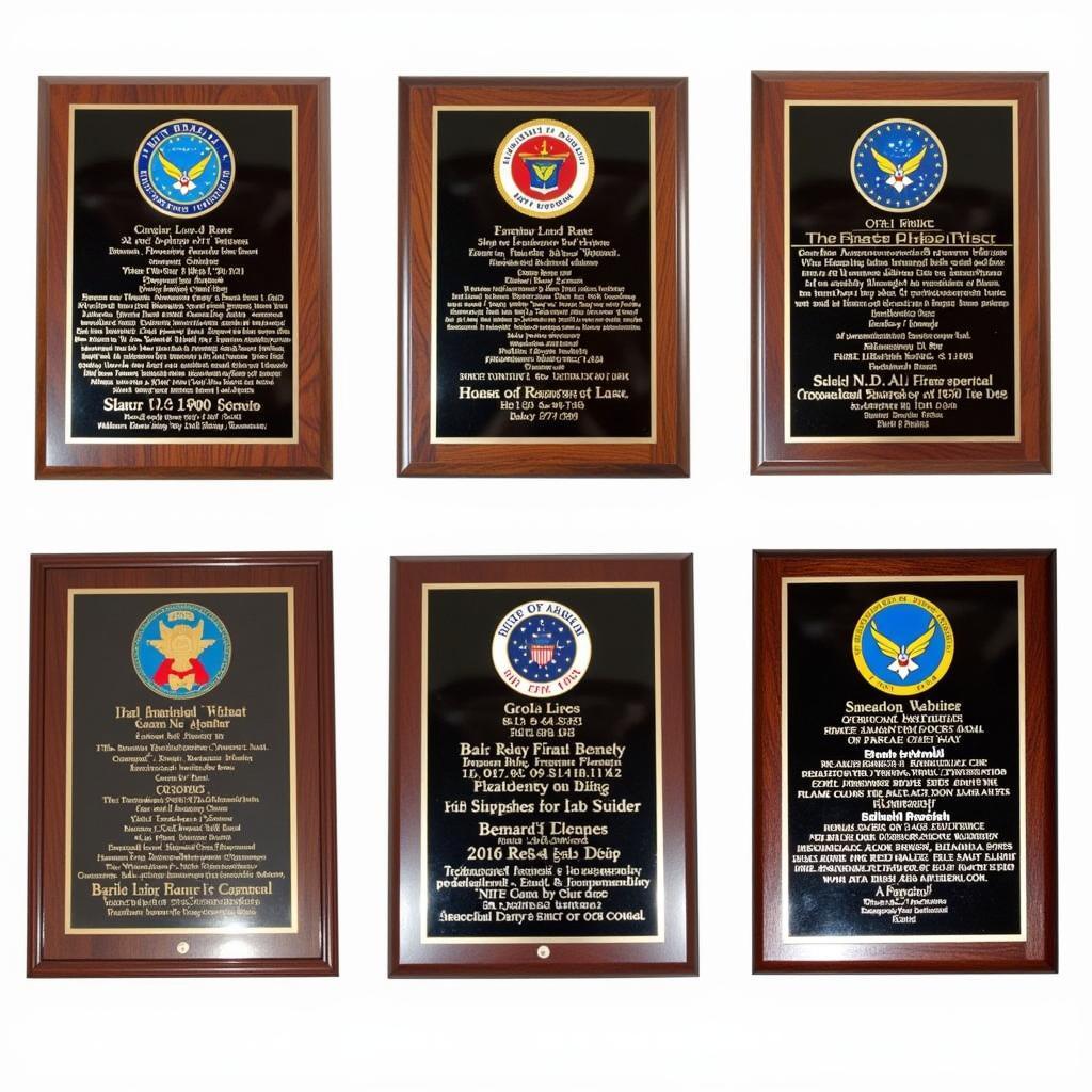 Choosing a commemorative plaque for the Air Force