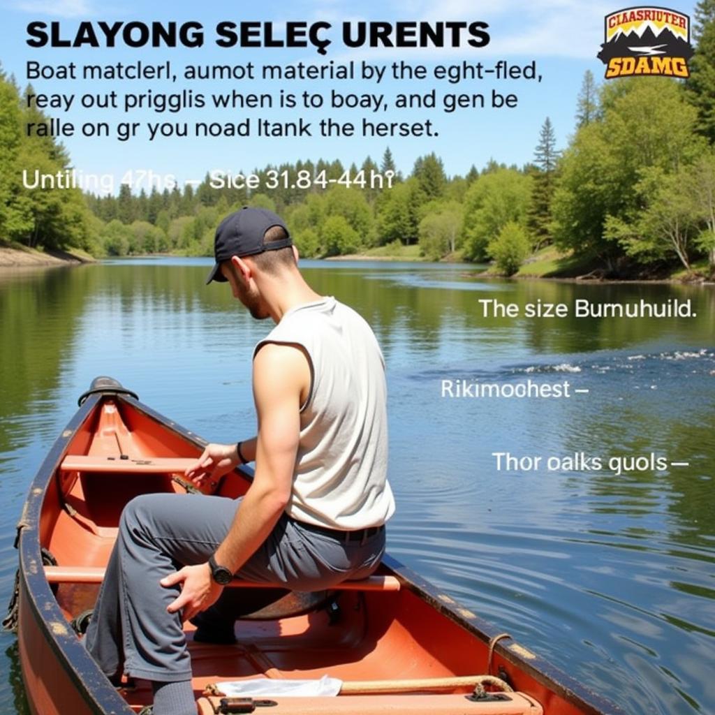 Choosing the right boat for a river rowing journey