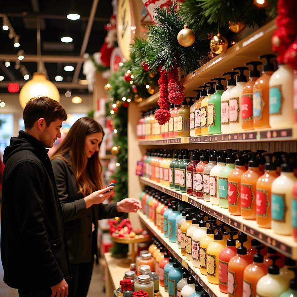 Christmas Foaming Hand Soap Display