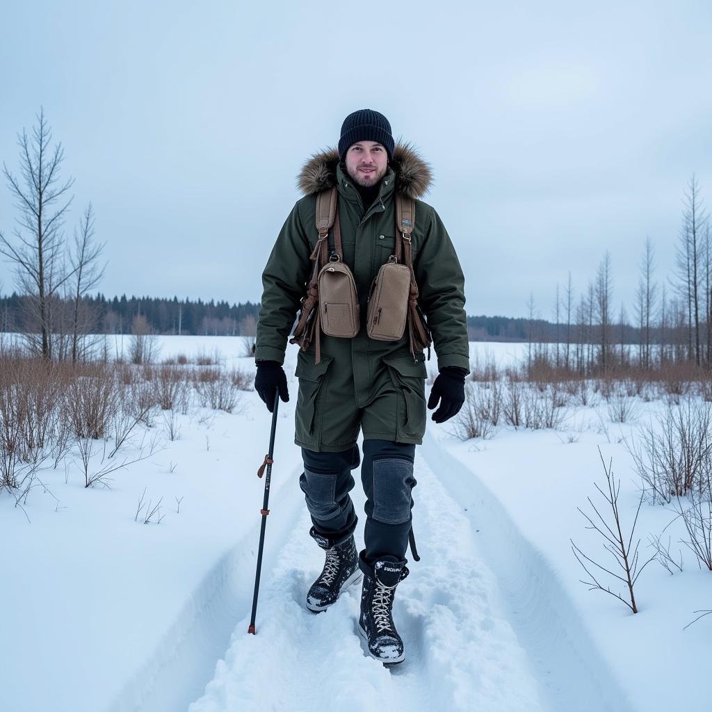 Cole Sturgis in the Alaskan wilderness on Life Below Zero