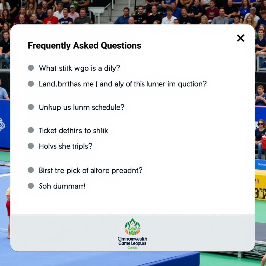 Frequently Asked Questions about Commonwealth Cup Gymnastics 2024