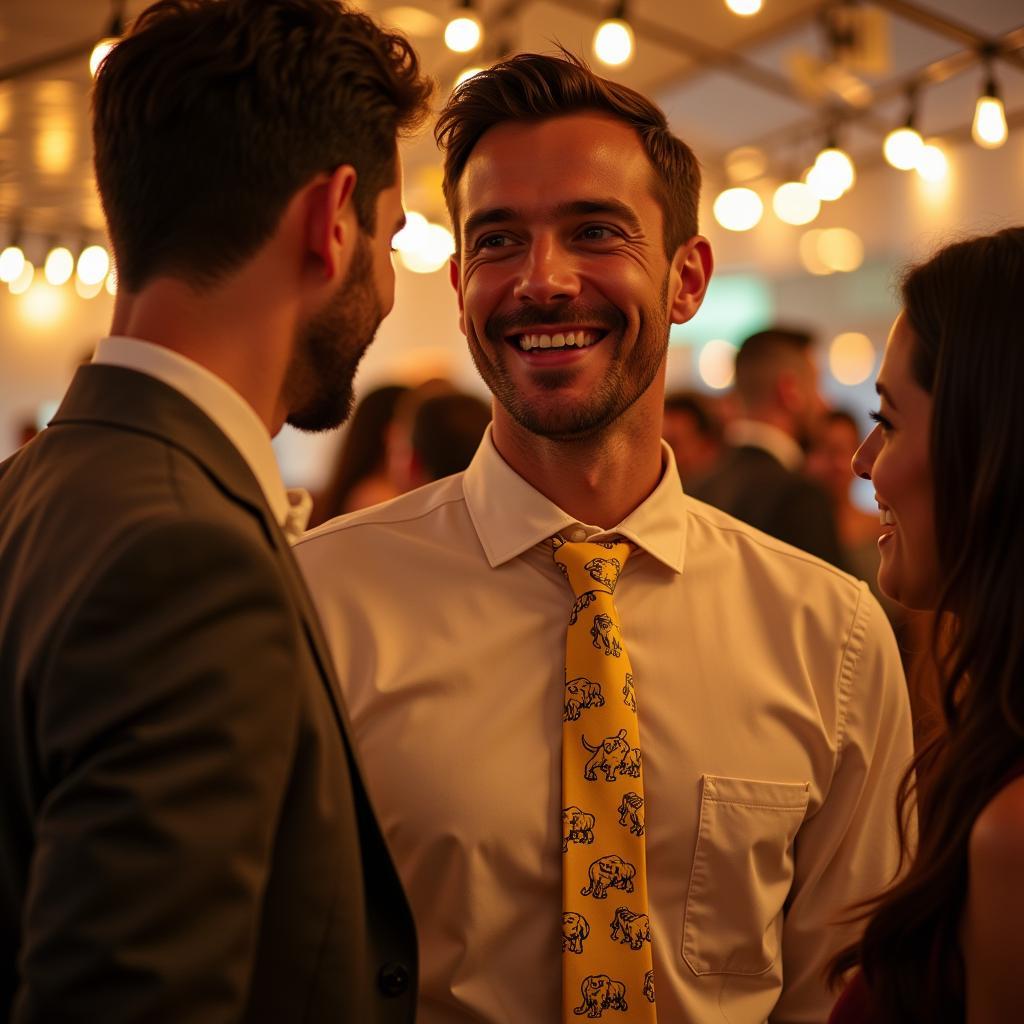 Golden Retriever Tie Expressing Personality