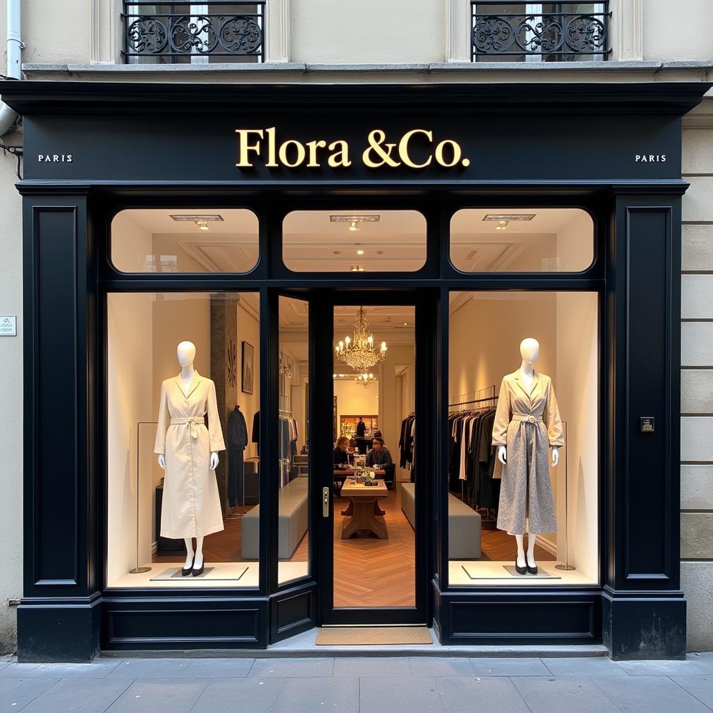 Cửa hàng Flora & Co Paris tại trung tâm thủ đô ánh sáng