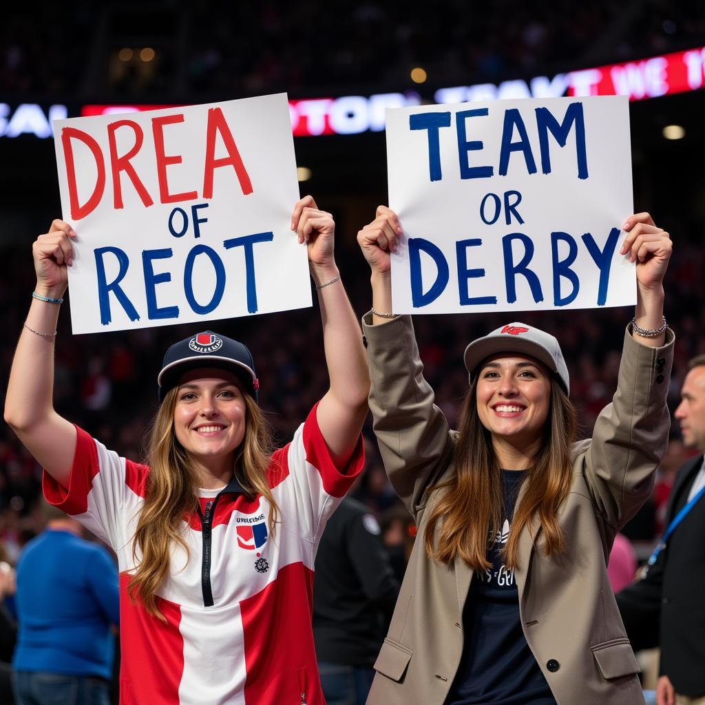 Derby Sign and Local Rivalry