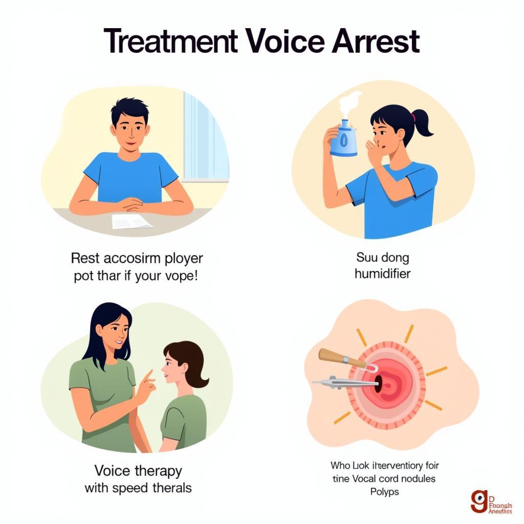 Điều trị voice arrest