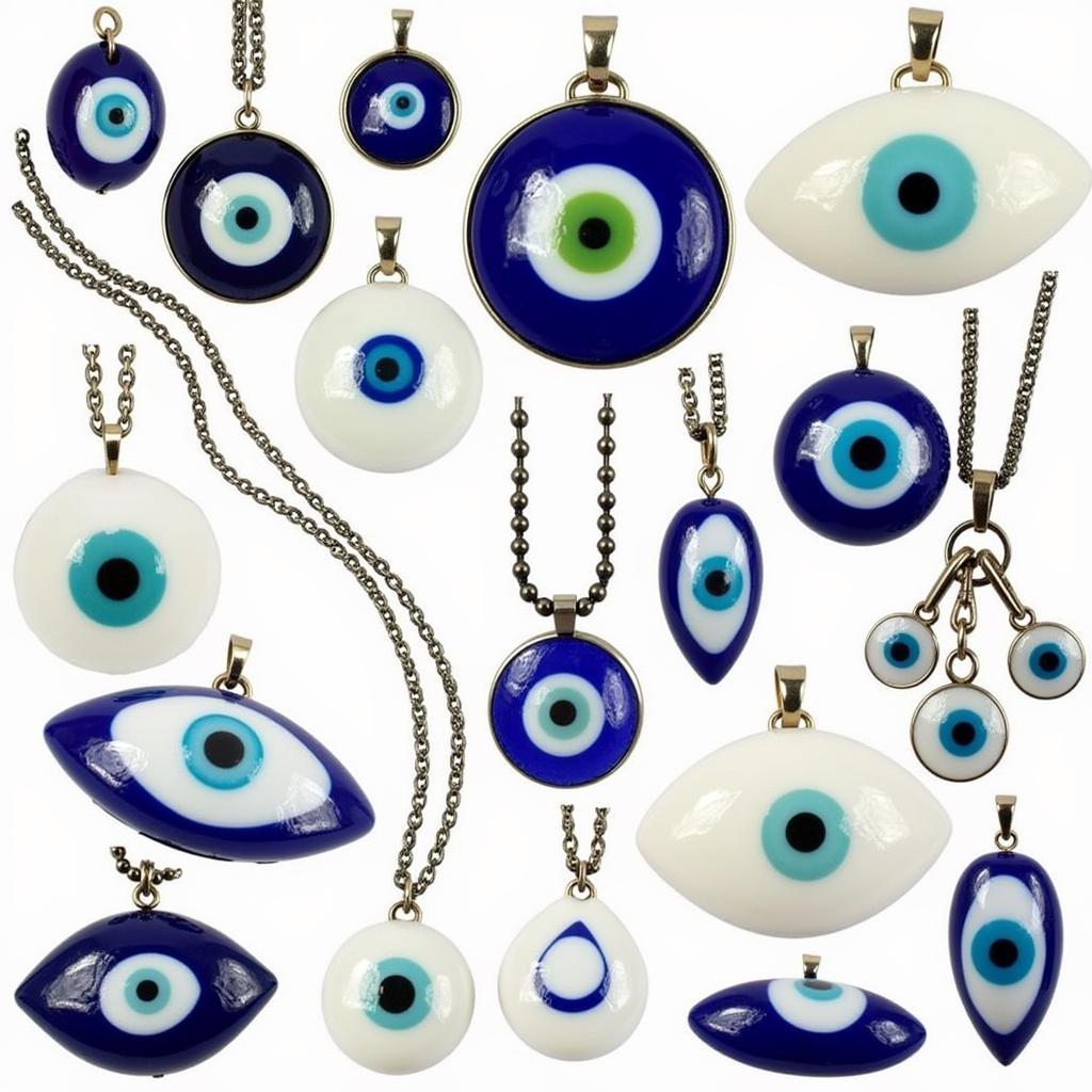 Various Large Evil Eye Designs and Materials