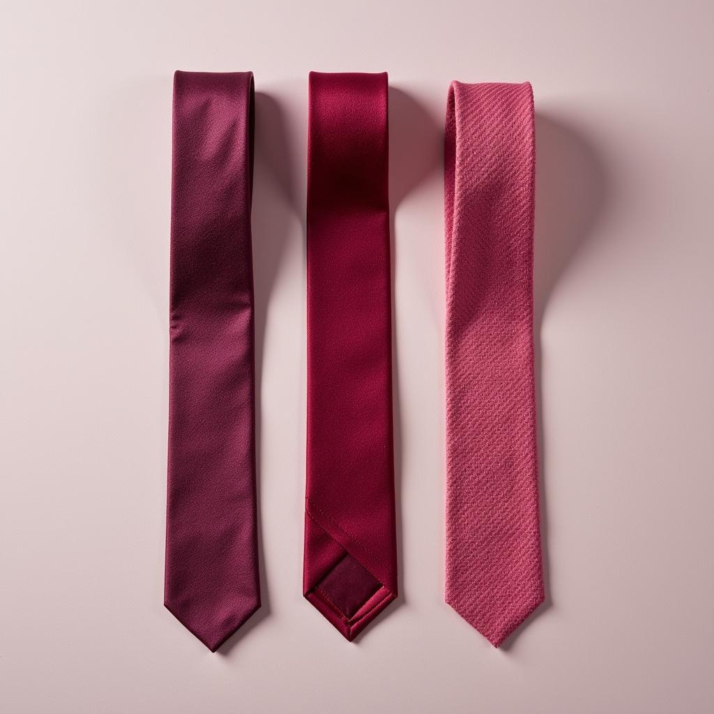 Different Shades of Raspberry Ties