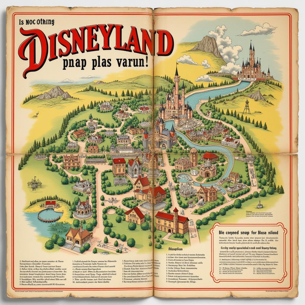 Bản đồ Disneyland năm 1955, một vật phẩm sưu tầm được săn đón bởi những người yêu thích Disney.