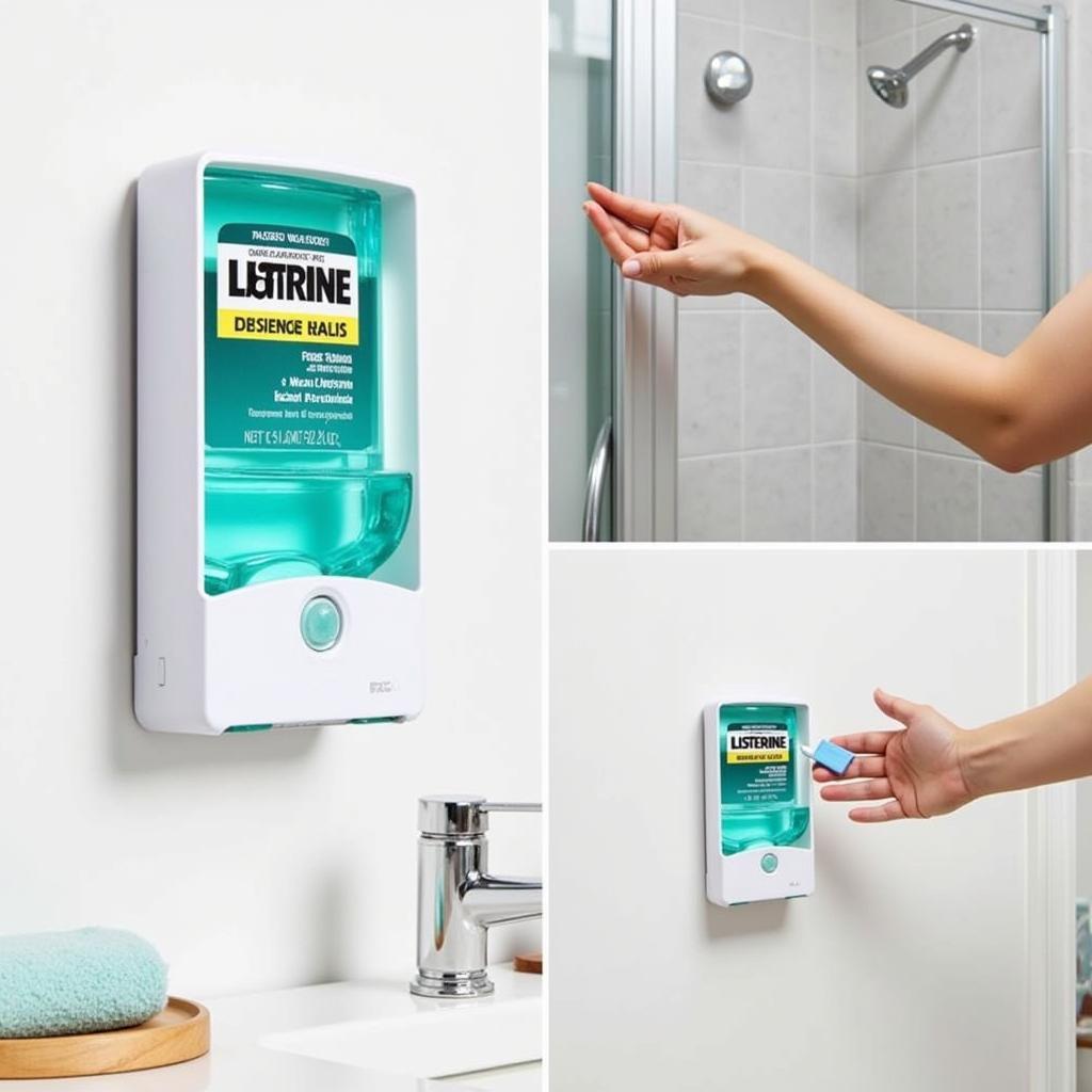 Dispenser Listerine treo tường tiện lợi