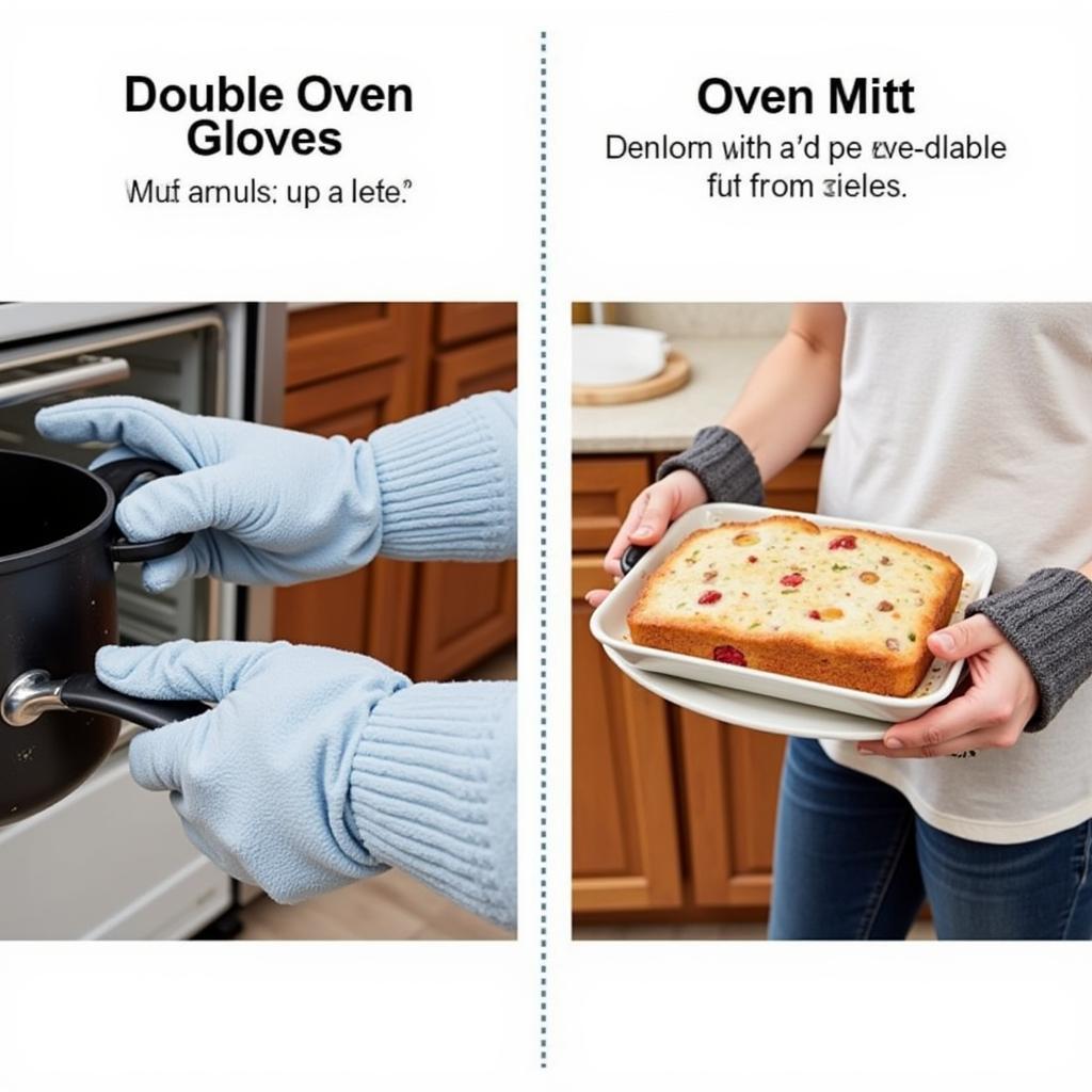 Double Oven Gloves vs. Oven Mitts: Dexterity and Grip