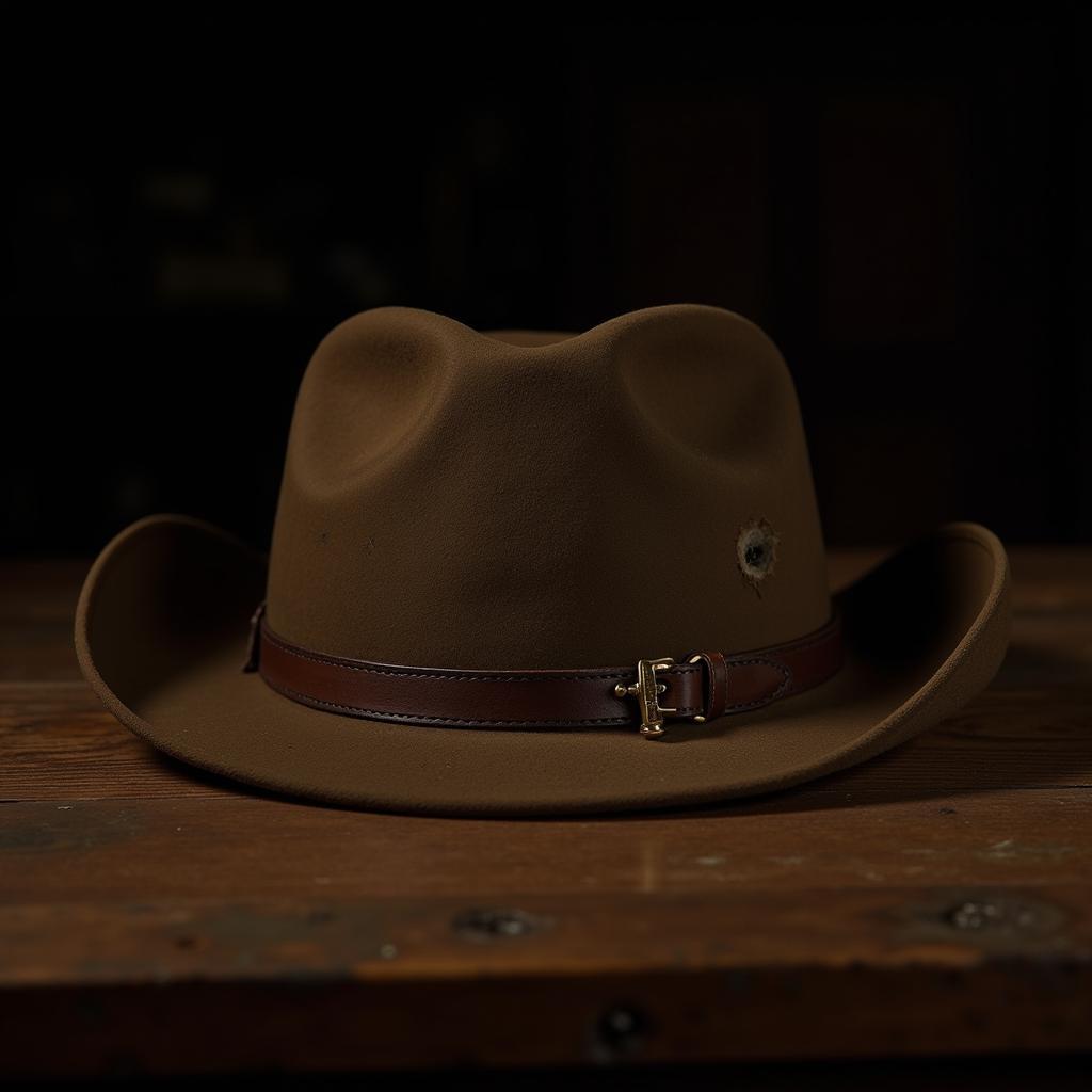 Flat-brimmed hat worn by the Man with No Name