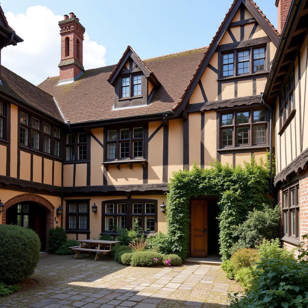 Ford's Hospital in Coventry: A beautifully preserved Tudor building, showcasing intricate carvings and a charming courtyard.