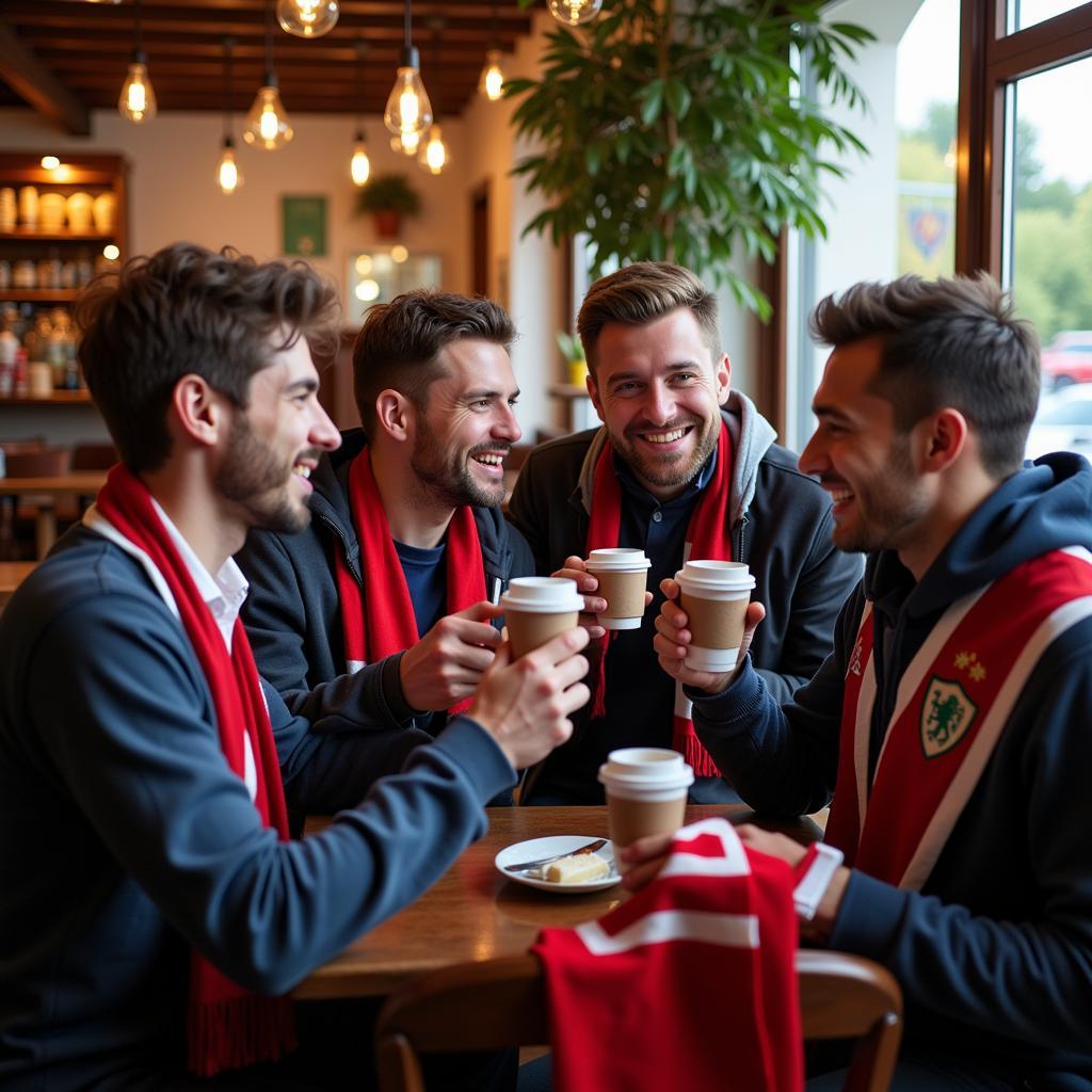 Frase del Cafe: Fans Connecting Over Coffee and Football