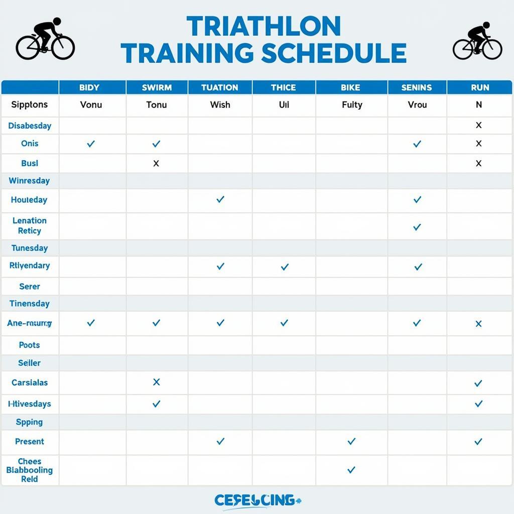 Kế hoạch luyện tập cho triathlon ở Georgia năm 2024