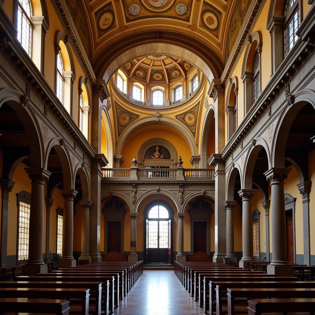 Inside the Great Synagogue of Florence