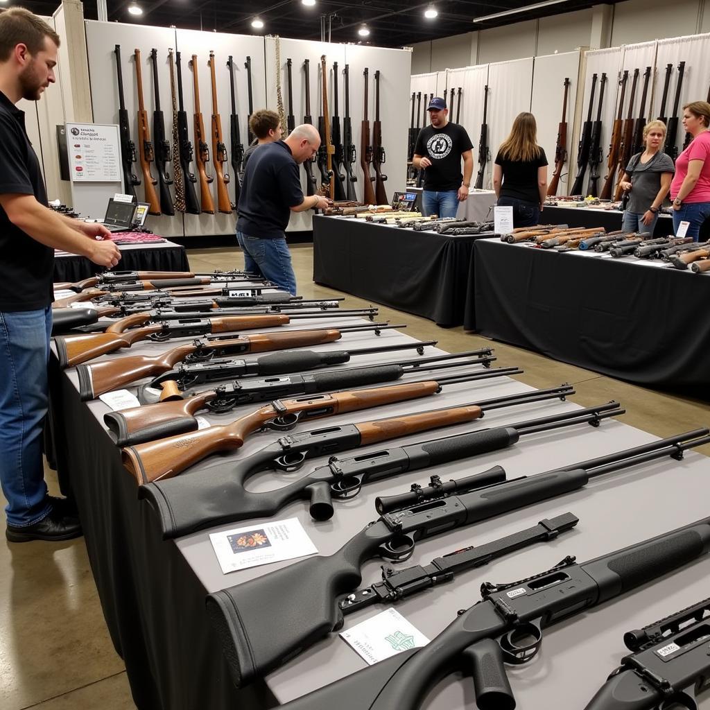 Firearms Display at Hamburg Gun Show