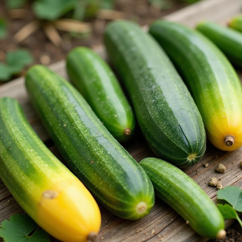 Giant Cucumber Seeds Close-up