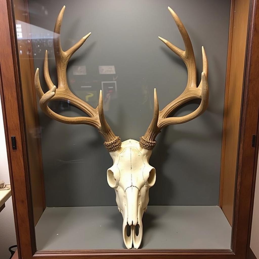 Red Deer Skull Display Case