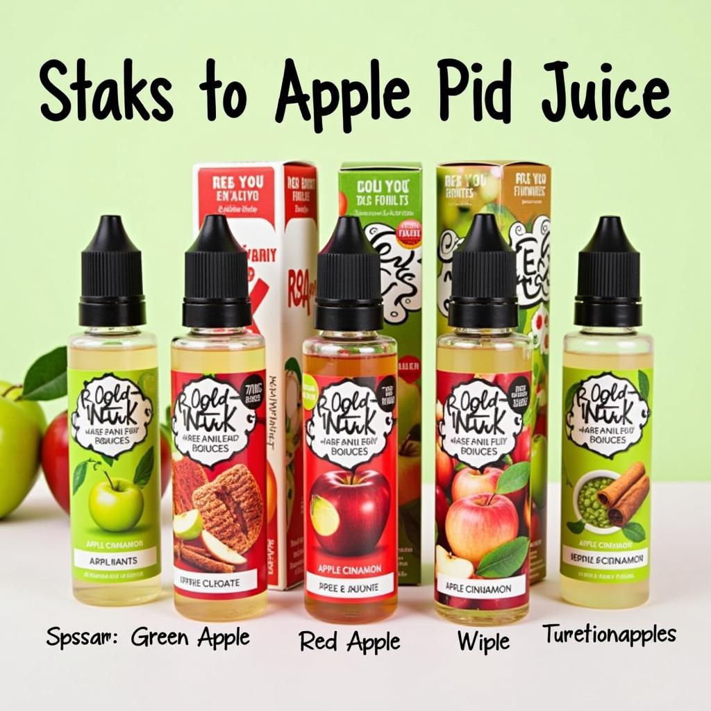 Diverse Apple Vape Flavors