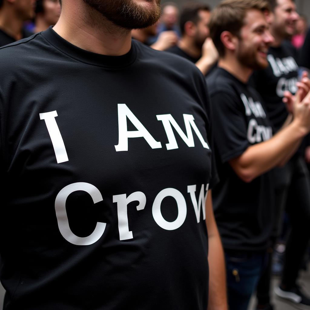 I Am Crow Trên Áo Phông Cổ Động Viên