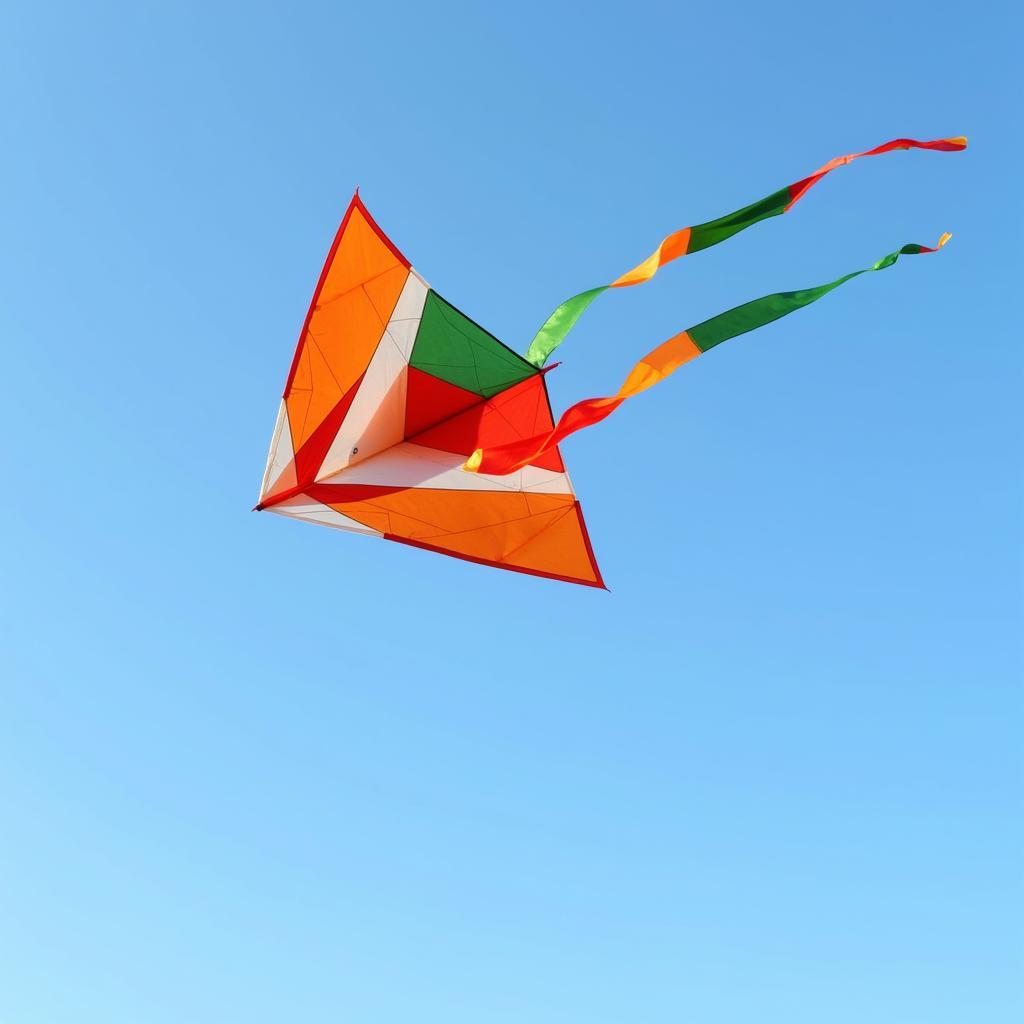 Indian Fighting Kite (Patang) showcasing its incredible maneuverability in the sky.