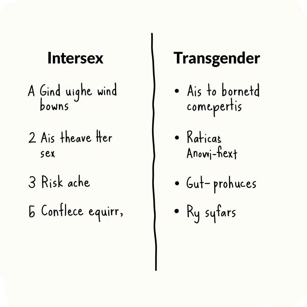 Distinguishing Between Intersex and Transgender