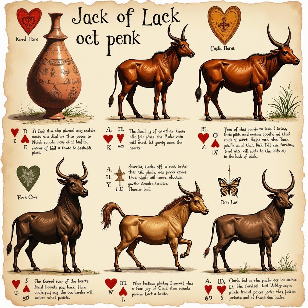 Ancient Depictions of the Jack of Hearts Bull