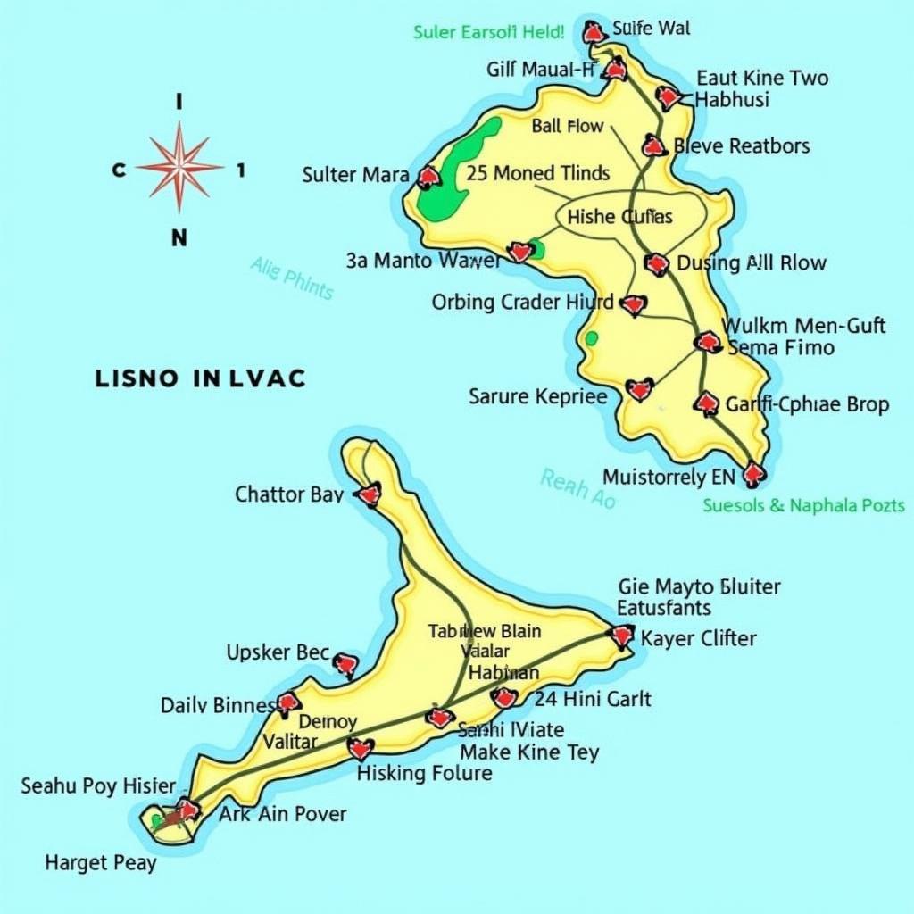 Khám phá bản đồ đảo Union Island, Grenadines