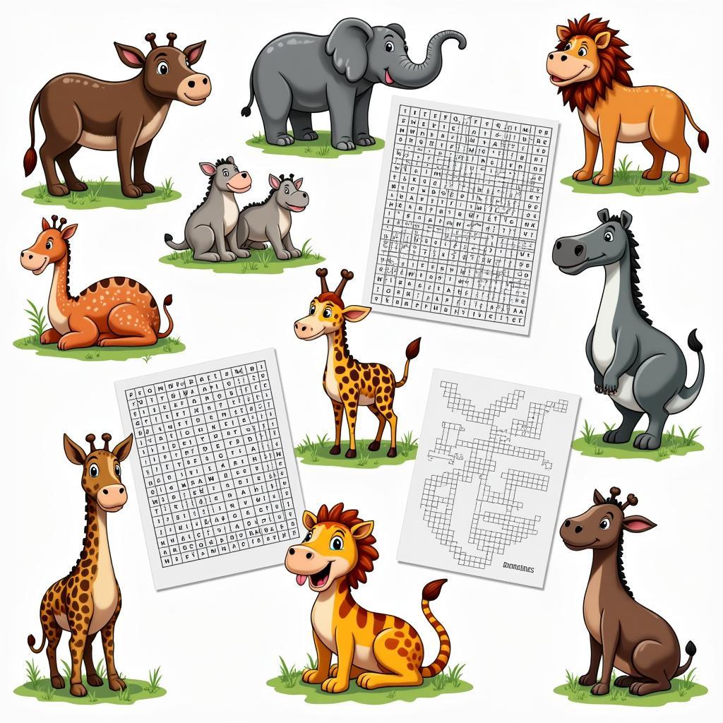 Khám phá thế giới động vật qua sách đồ chơi Animal Treasures Puzzle Book