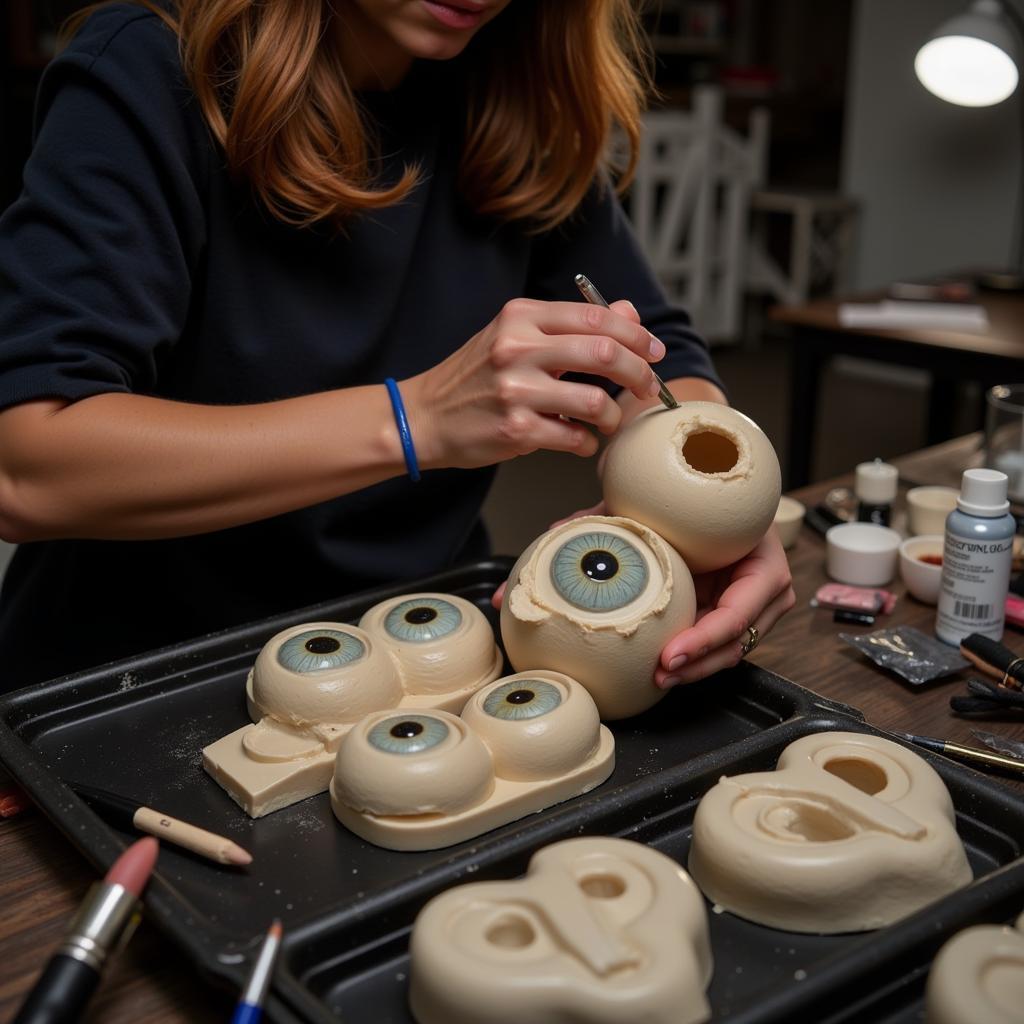 Eye Molds Used in Movie Makeup