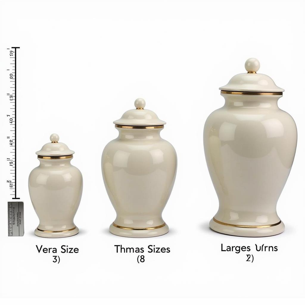 Sizes of small cat urns