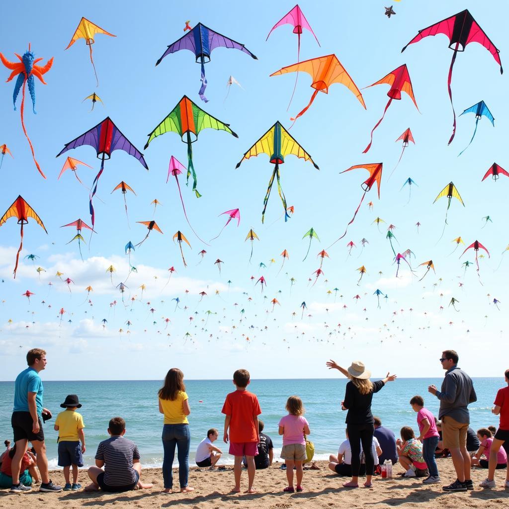 Grand Kite Launch at Kite Festival Cleveland