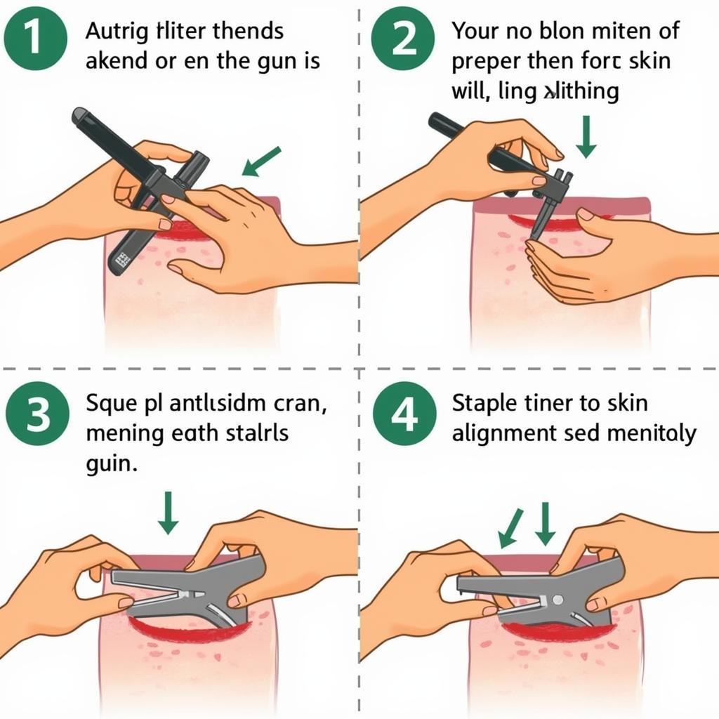 Correct techniques for using an animal staple gun