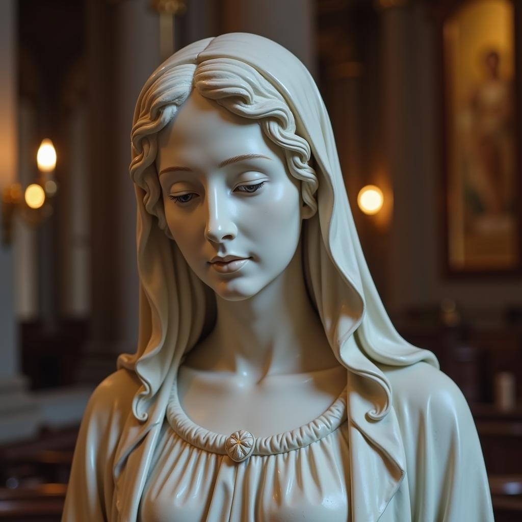 Lady statue symbolism: Religious icon