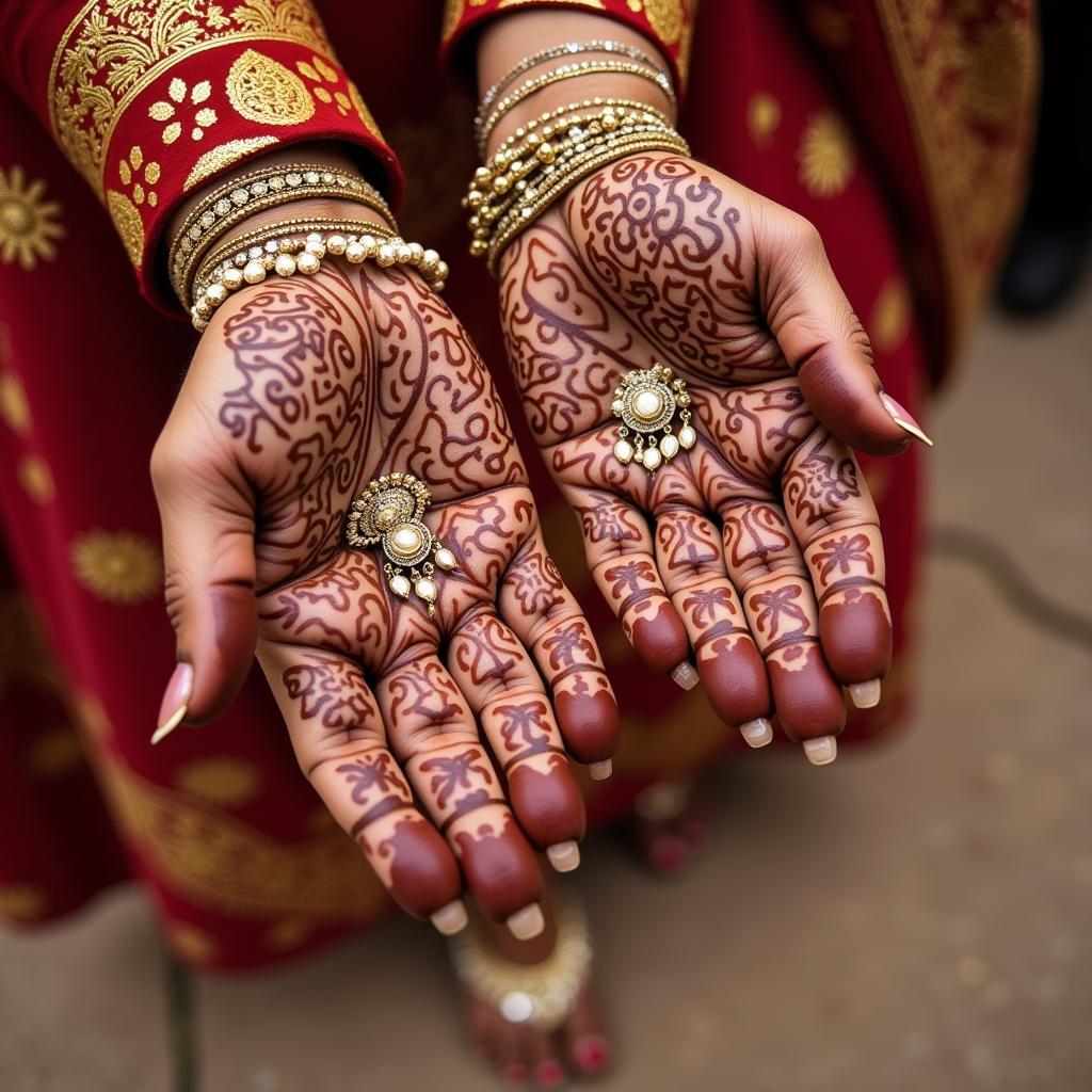 Eritrean Bride with Henna