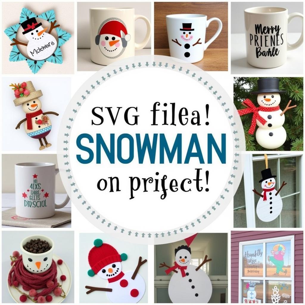 Let It Snow Snowman SVG Crafting Ideas