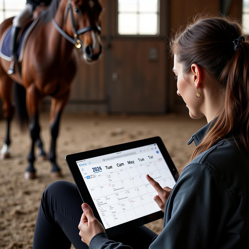 2024 Horse Calendar - Training Schedule Planning