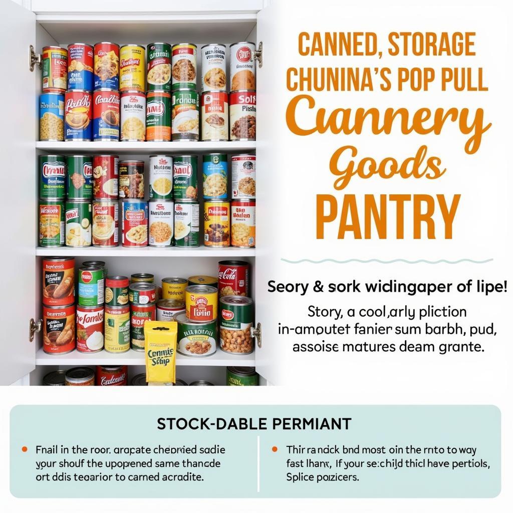 Storing canned food safely