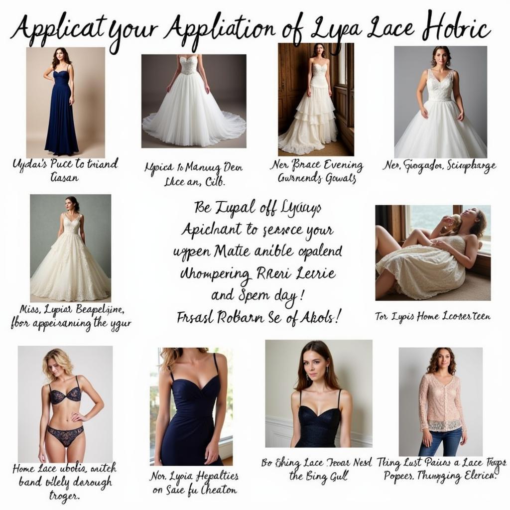 Lydia's Lace Fabric Applications