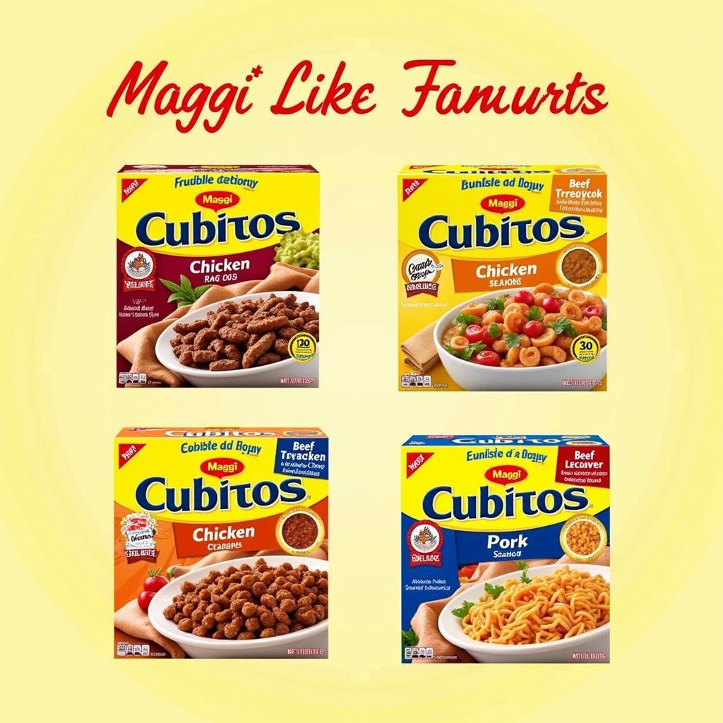 Các Loại Vị Maggi Cubitos