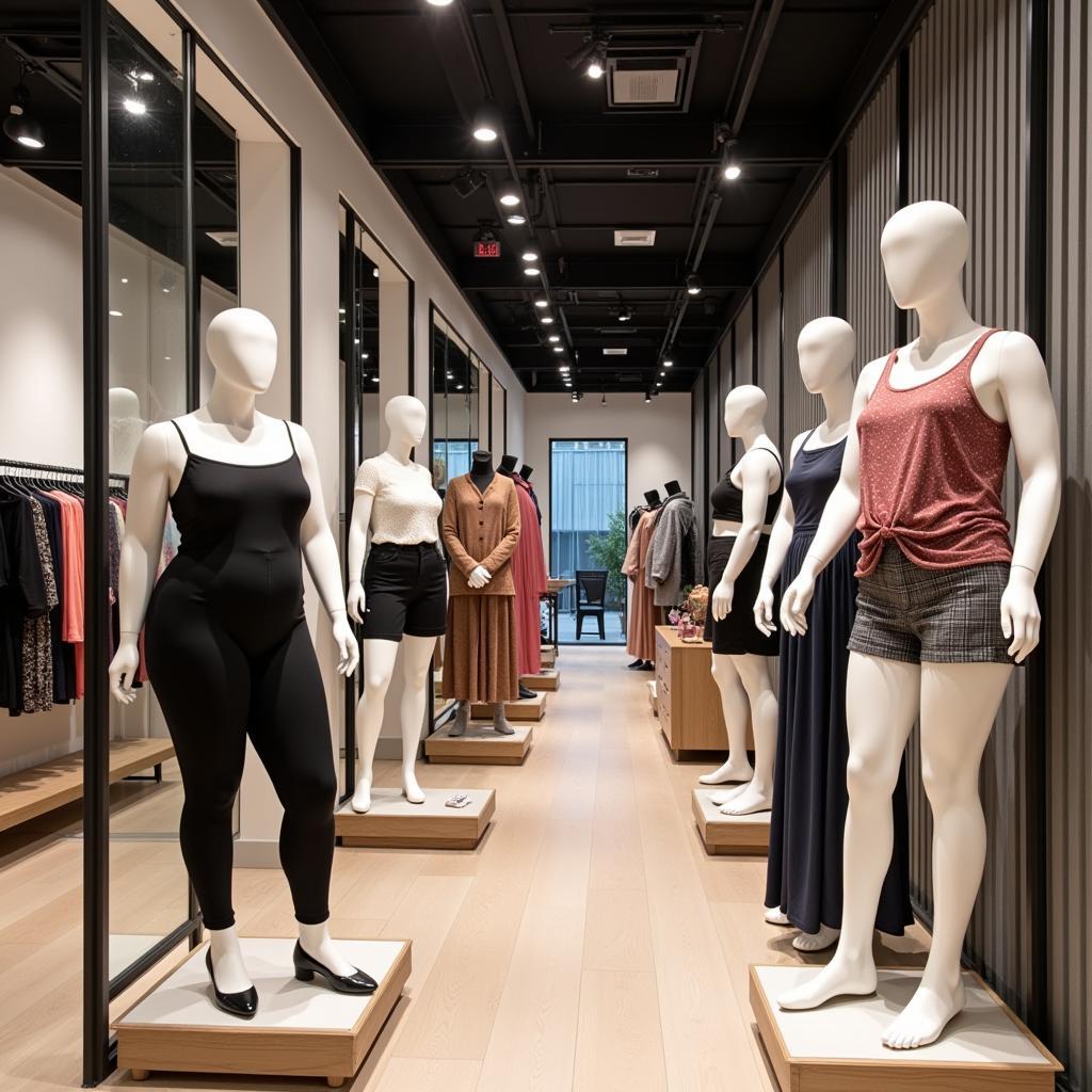 Mannequin Plus Size Trong Thiết Kế Cửa Hàng