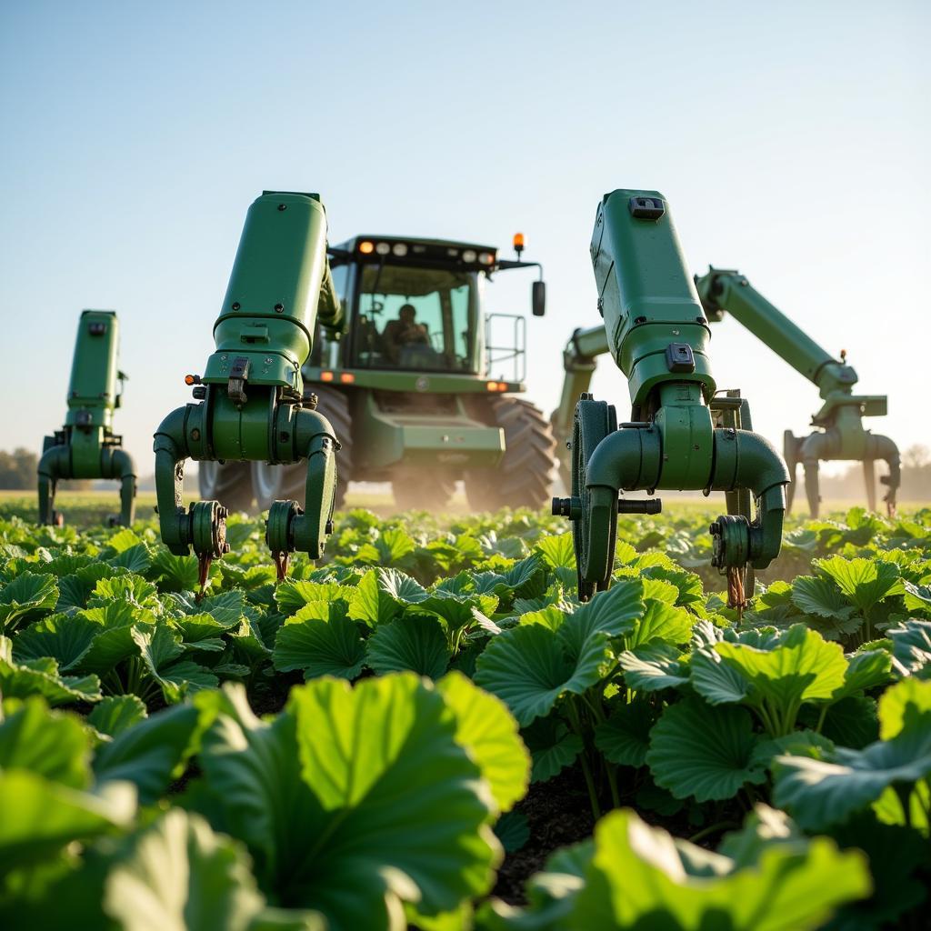 Automated Green Vegetable Harvesting Machine