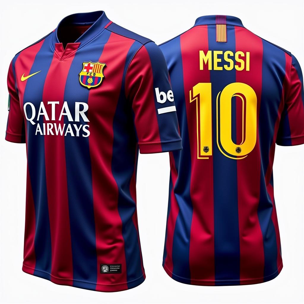 Messi Barcelona Jersey 2014 Home Kit