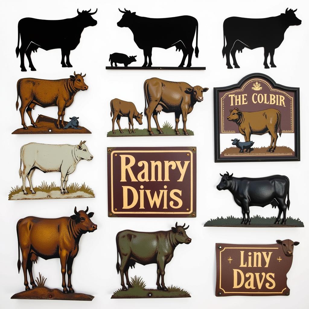 Metal Cow Sign Designs