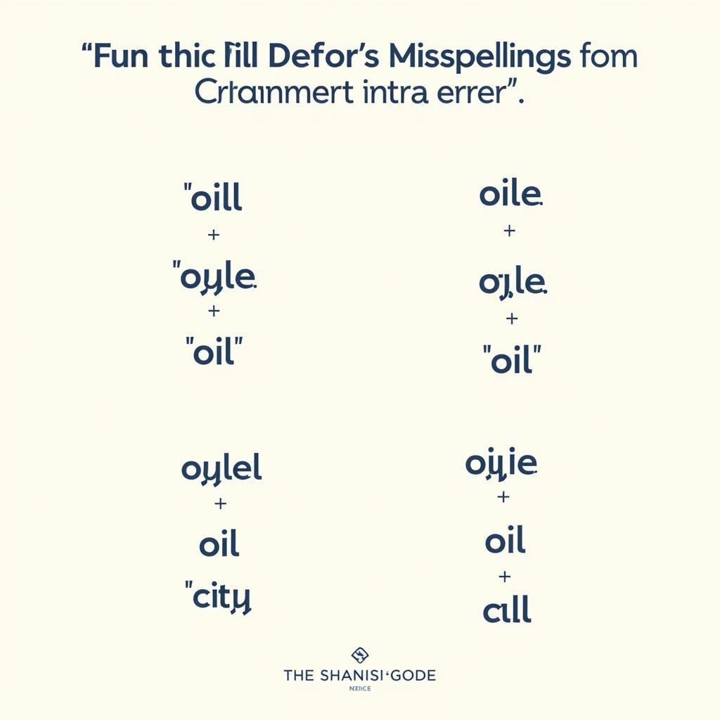 Misspelled Oil Search Terms