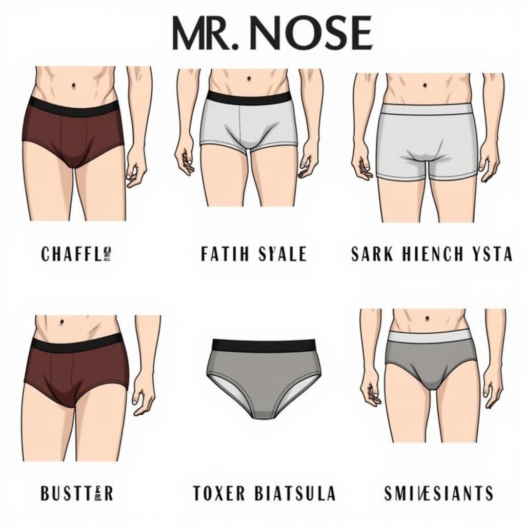 Mr Nose Underwear Different Styles