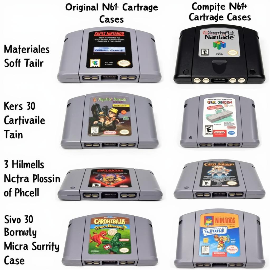 Different Types of N64 Cartridge Cases